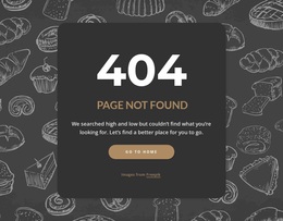 Page Not Found On Dark Background - Multi-Purpose Web Design