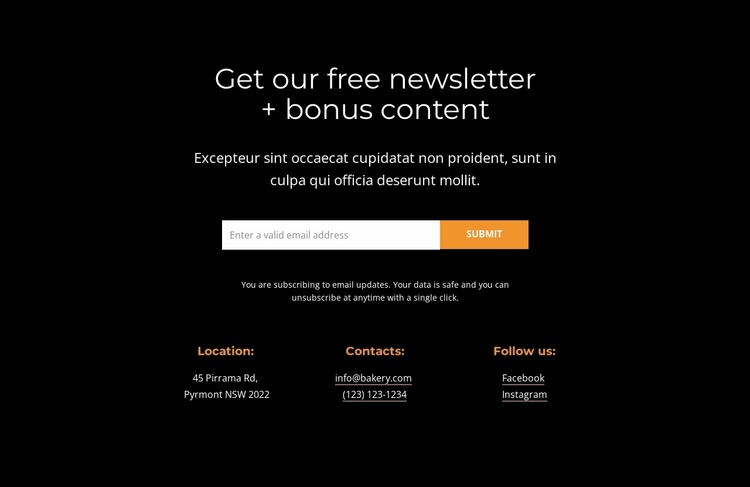 Get bonus content Landing Page