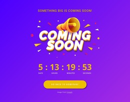 Coming Soon Page Design HTML Template