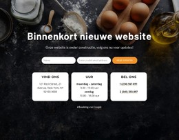 Binnenkort Nieuwe Website HTML CSS-Websitesjabloon