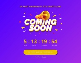 Exclusieve Websitebouwer Voor Binnenkort Pagina-Ontwerp