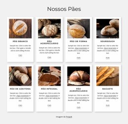 Pão De Qualidade Acabado De Cozer - Modelo HTML5