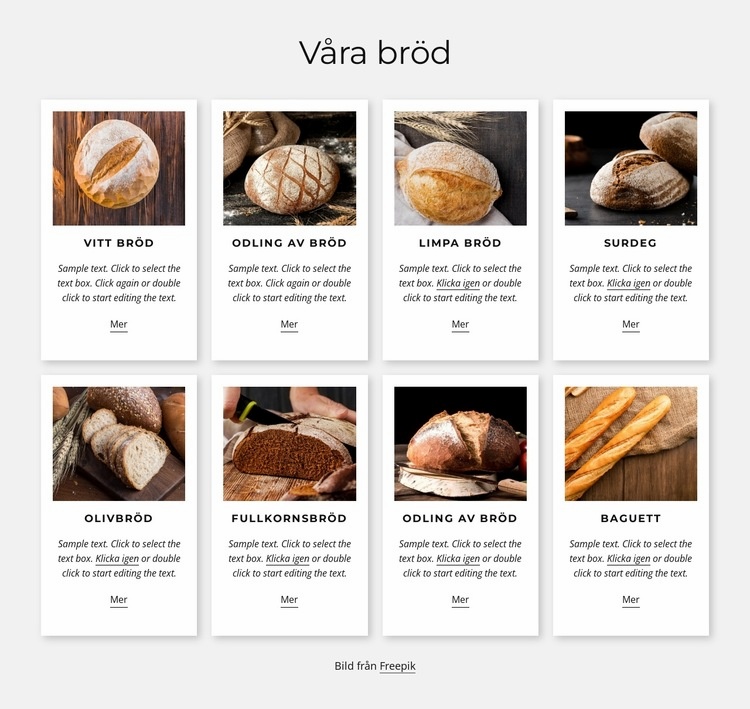 Nybakat kvalitetsbröd WordPress -tema