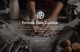 Fırından Yeni Çıkmış Ekmek Site Şablonu