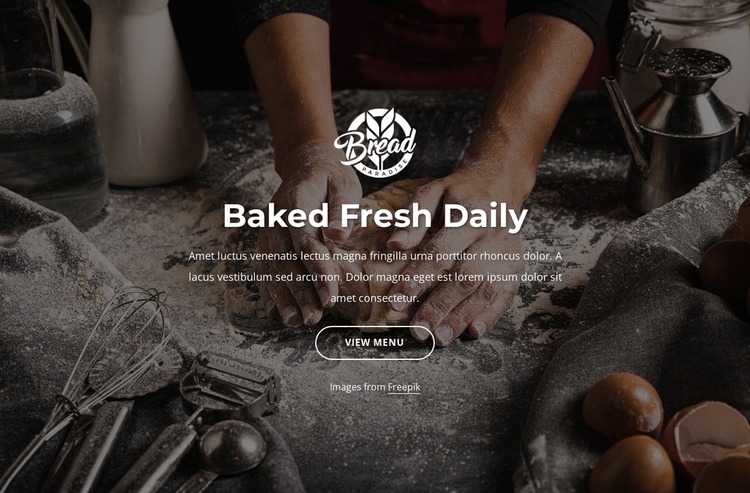 Bread freshly baked Website Builder Software