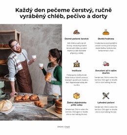 Ručně Vyráběný Chléb, Pečivo A Dorty Šablony HTML5 A CSS3