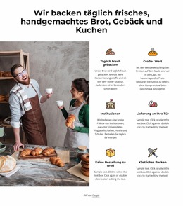 Handgemachtes Brot, Gebäck Und Kuchen - Inspiration Für Joomla-Vorlagen