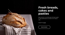 Freshly Baked Bread - HTML Code Template