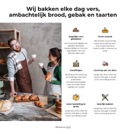 Ambachtelijk Brood, Gebak En Gebak HTML5- En CSS3-Sjabloon