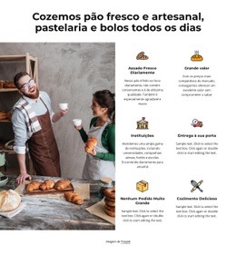 Pães, Doces E Bolos Artesanais - Inspiração Para O Design Do Site