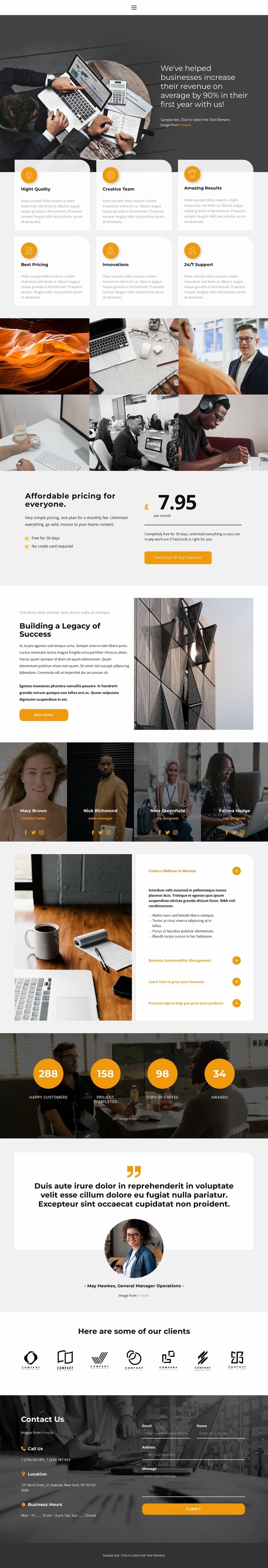 Appointment Website Template