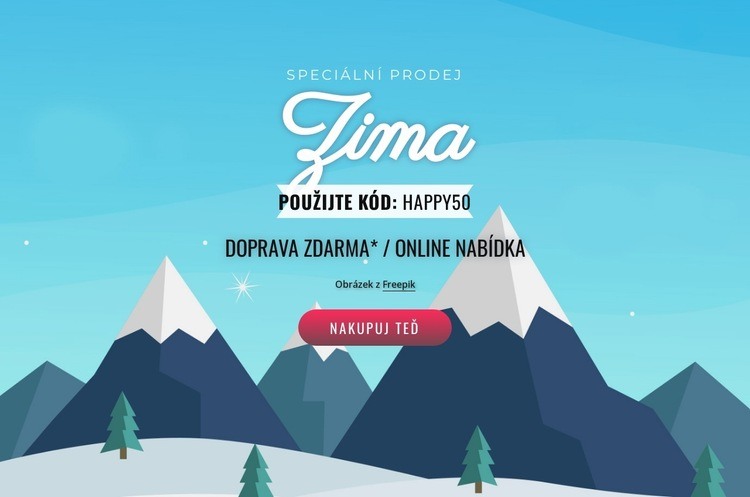 Zimní výprodej Šablona HTML