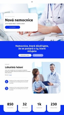 Nová Nemocnice – Jednoduchá Šablona Webu
