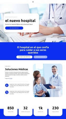 El Nuevo Hospital - HTML Builder