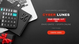 Banner De Lunes Cibernético - Website Creation HTML