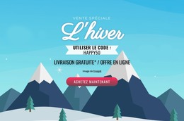 Soldes D'Hiver - Modèle HTML Simple