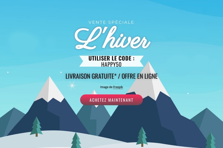 Soldes d'hiver Thème WordPress