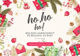 Boldog Új Évet - HTML Oldalsablon