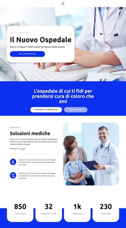 Il Nuovo Ospedale - Modello Di Pagina HTML