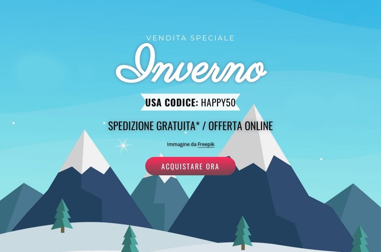 Saldi invernali Modello HTML