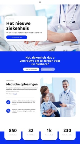 Beste WordPress-Thema Voor Het Nieuwe Ziekenhuis