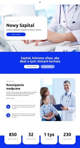 Darmowy Szablon Projektu Dla Nowy Szpital