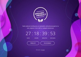 Již Brzy S Abstraktním Pozadím – Šablona HTML5