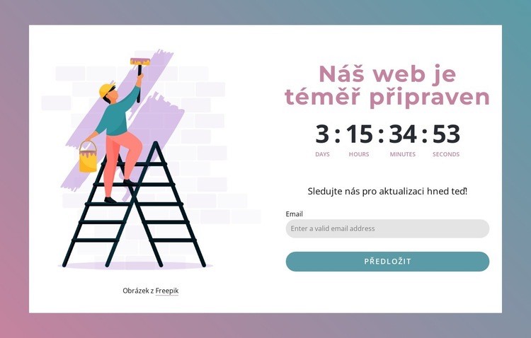 Náš web je téměř hotový Šablona HTML