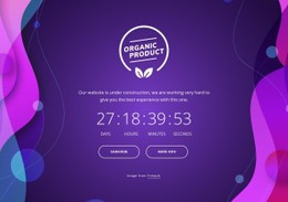 Coming Soon With Abstract Background Design Template