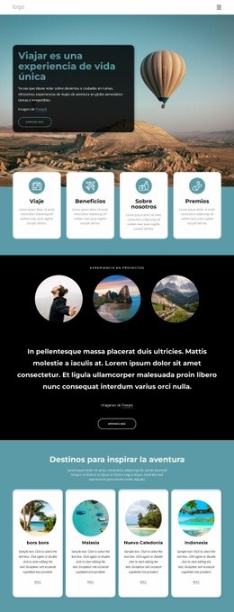 El Creador De Sitios Web Más Creativo Para Viajar Es Una Experiencia De Vida Única