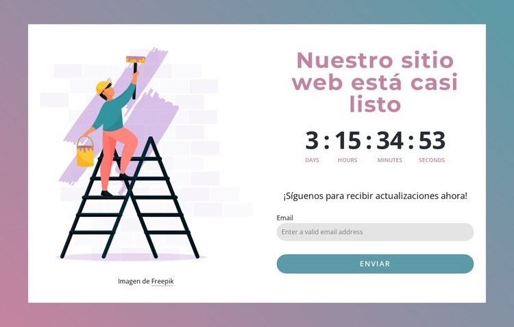 Nuestro sitio web está casi listo Diseño de páginas web