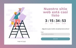 Plantilla En Línea Gratuita Para Nuestro Sitio Web Está Casi Listo