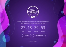 Próximamente Con Fondo Abstracto - Plantilla Profesional De Una Página