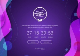 Coming Soon With Abstract Background - Modern Html Code