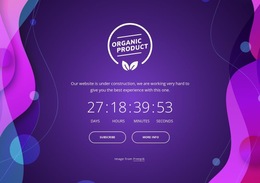 Coming Soon With Abstract Background - HTML5 Template