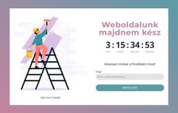 Weboldalunk Majdnem Kész CSS Webhelysablon