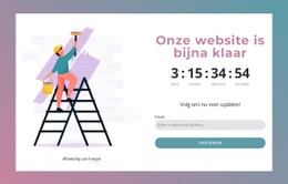 Onze Website Is Bijna Klaar CSS-Websitesjabloon