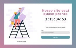 Modelo On-Line Gratuito Para Nosso Site Está Quase Pronto