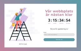 Vår Hemsida Är Nästan Klar CSS-Webbplatsmall