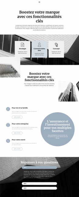 Organisation De Grandes Entreprises – Modèle De Site Web Personnel