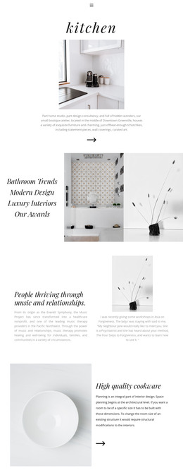 Turnkey interior - One Page Template by Nicepage