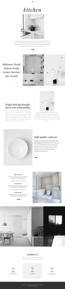 Interior HTML5 Templates | Nicepage