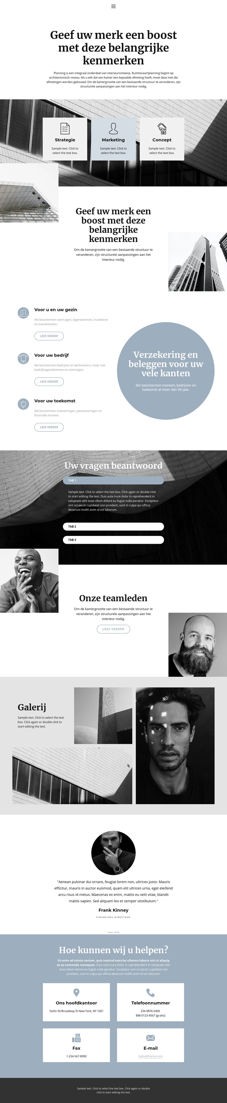 Organisatie van grote bedrijven WordPress-thema