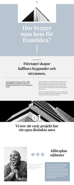 Bygg Och Försäljning - HTML-Sidmall