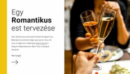 Romantikus Este – Teljesen Reszponzív Sablon