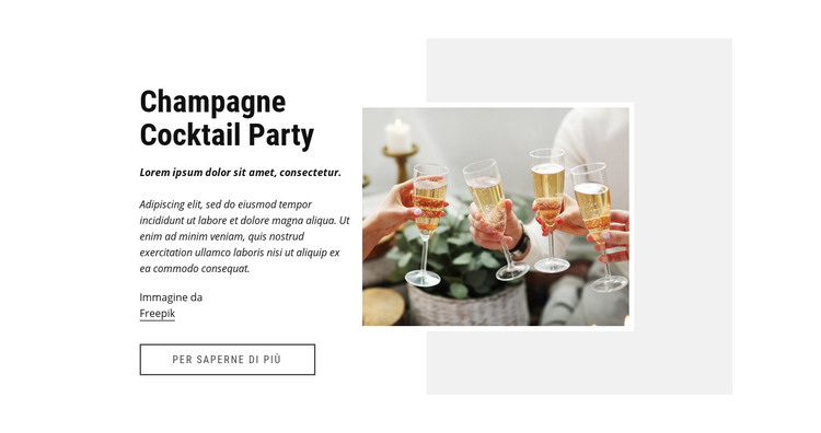 Festa cocktail Modello HTML