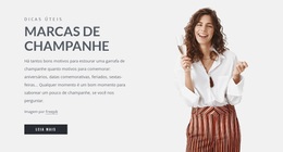 Site WordPress Para Marcas De Champanhe