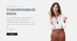 Responsiv Webbmall För Champagnemärken