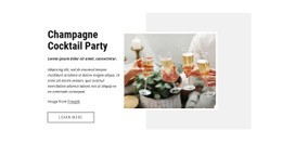 Design Template For Coctail Party