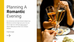 Romantic Evening - Professional Landing Page